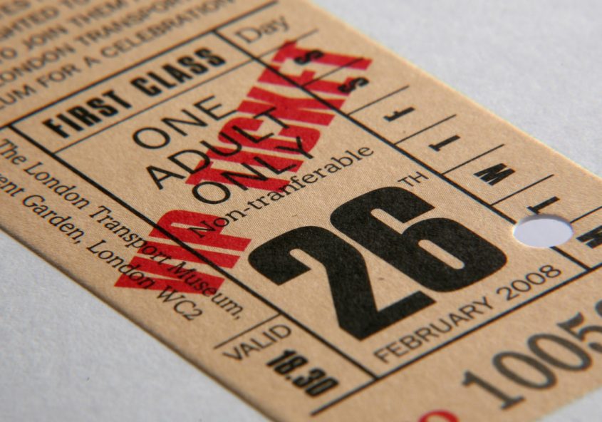 London Museum of transport invitation cover