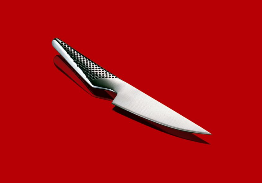 parapan gloss surface with knife