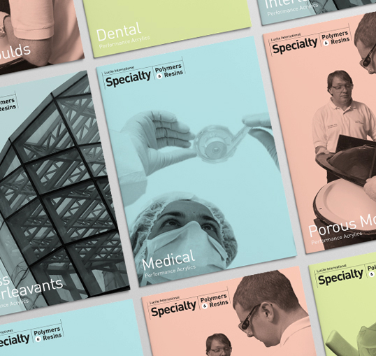 Speciality Polymers and Resins brochure covers